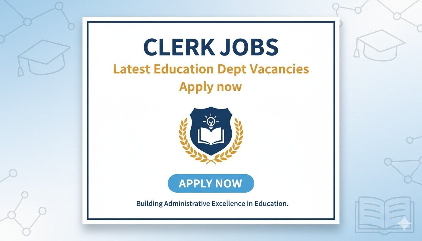 Clerk Jobs Latest Education Dept Vacancies Apply now