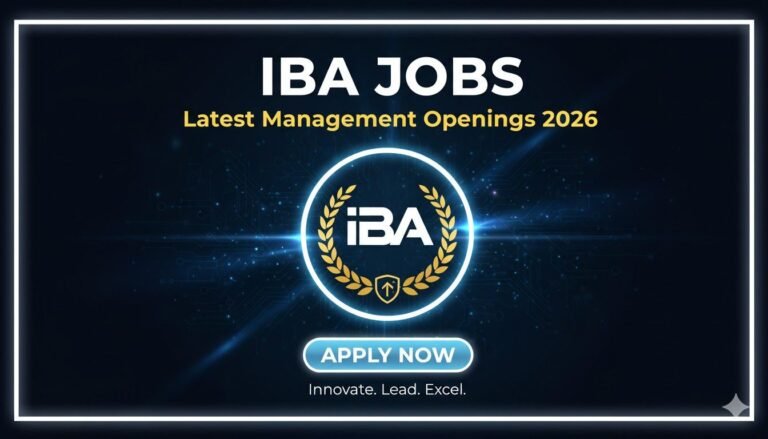 IBA Jobs 2026 Latest Management Openings