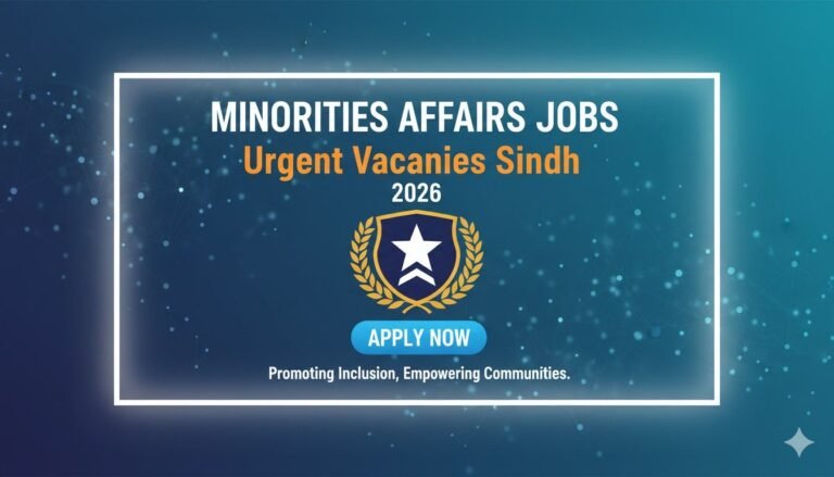 Minorities Affairs Jobs 2026 Urgent Vacancies Sindh
