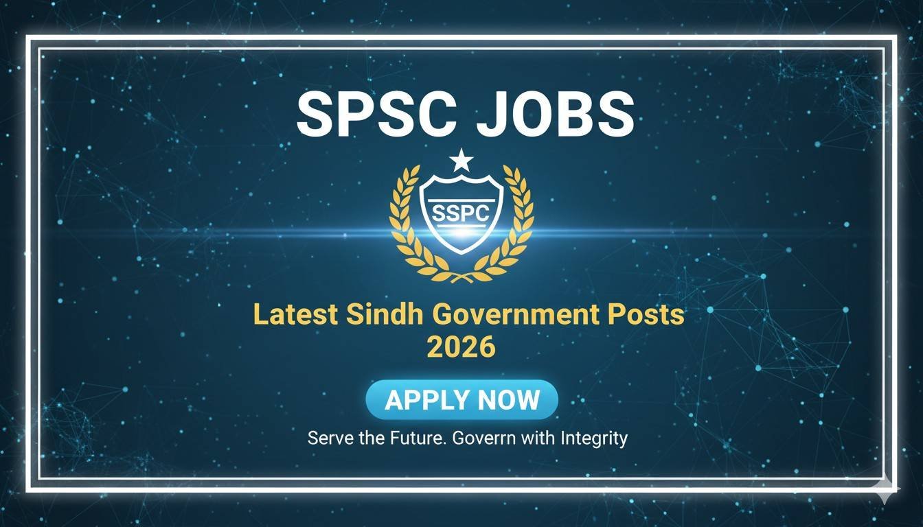 SPSC Jobs 2026 Latest Sindh Government Posts
