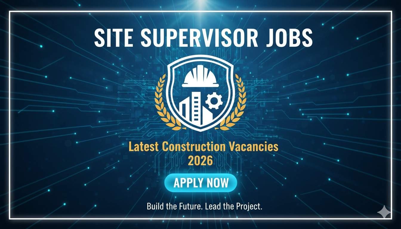 Site Supervisor Jobs 2026 Latest Construction Vacancies