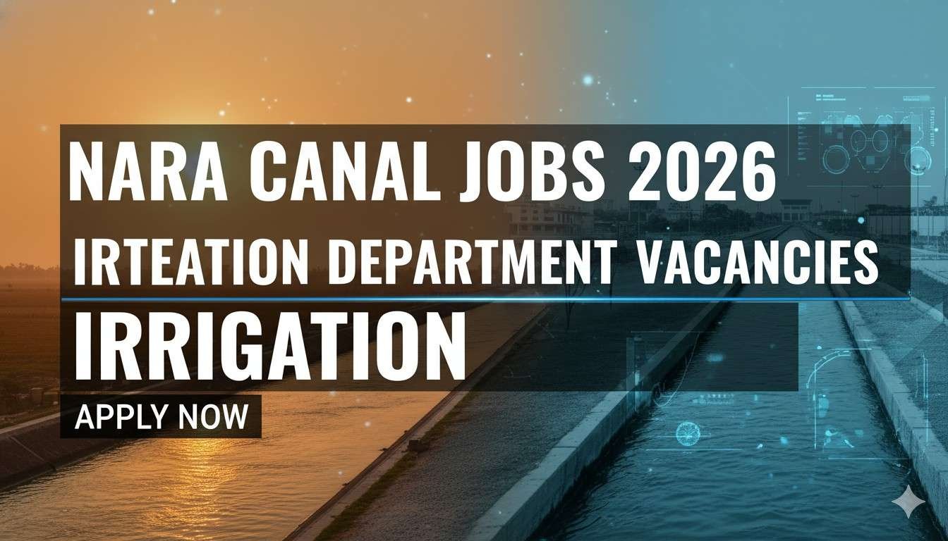 Nara Canal Jobs 2026 Irrigation Department Apply now