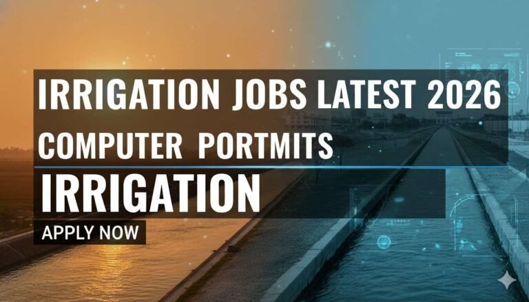 Irrigation Jobs Latest 2026 Computer Posts