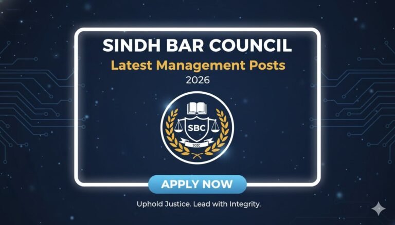 Sindh Bar Council Jobs 2026 Latest Management Posts