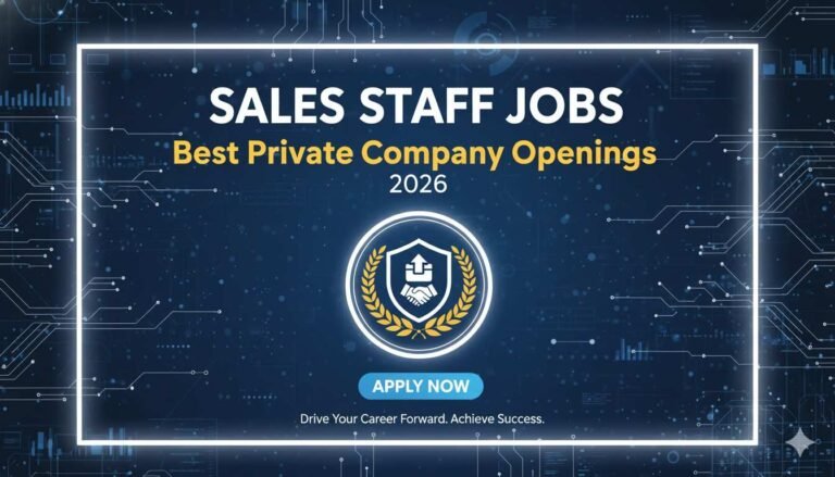 Sales Staff Jobs Best Private Company Openings 2026