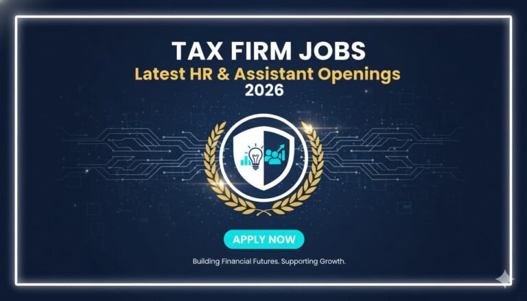 Tax Firm Jobs Latest HR & Assistant Openings