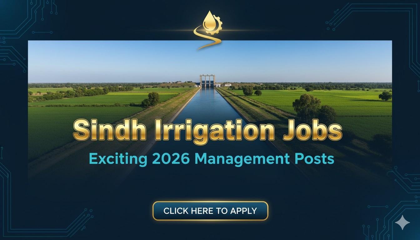 Sindh Irrigation Jobs Exciting 2026 Management Posts