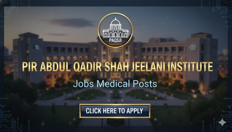 Pir Abdul Qadir Shah Jeelani Institute Jobs Medical Apply now