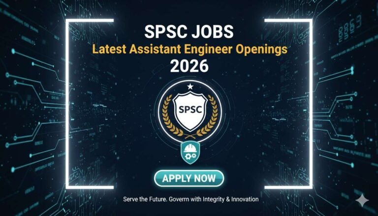 SPSC Jobs Latest Assistant Engineer Openings 2026
