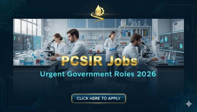 PCSIR Jobs Urgent Government Roles 2026