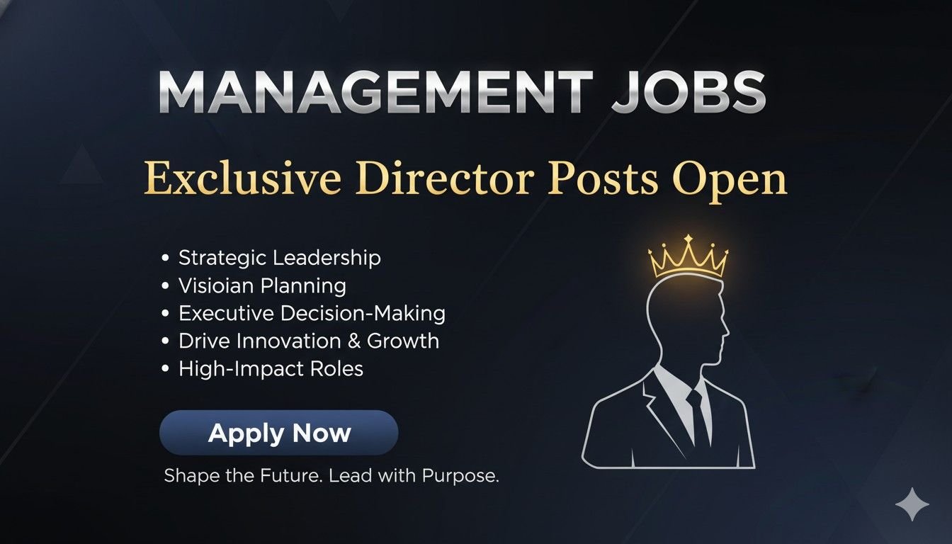 Management Jobs Exclusive Director Posts Open