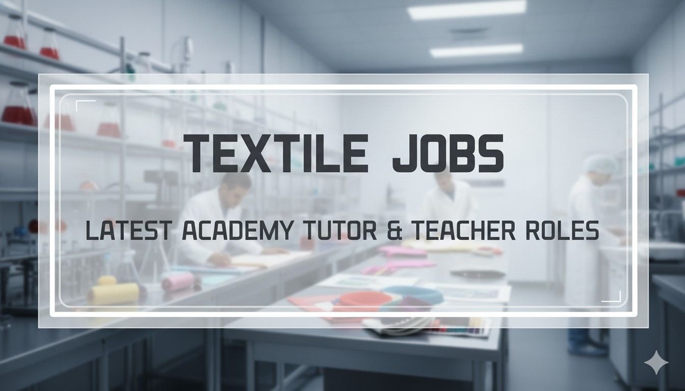 Textile Jobs Latest Academy Tutor & Teacher Roles
