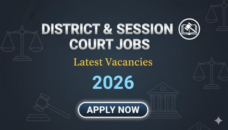 District & Session Court Jobs 2026 Latest Vacancies