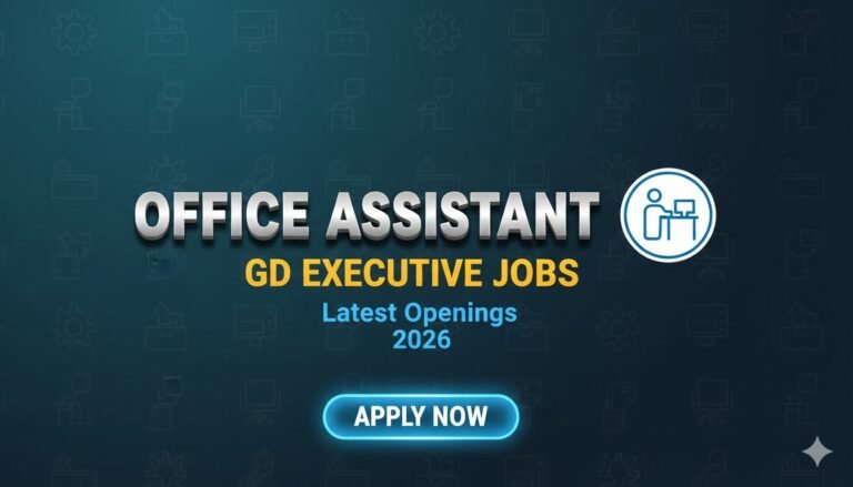 Office Assistant GD Executive Jobs 2026 Latest Openings