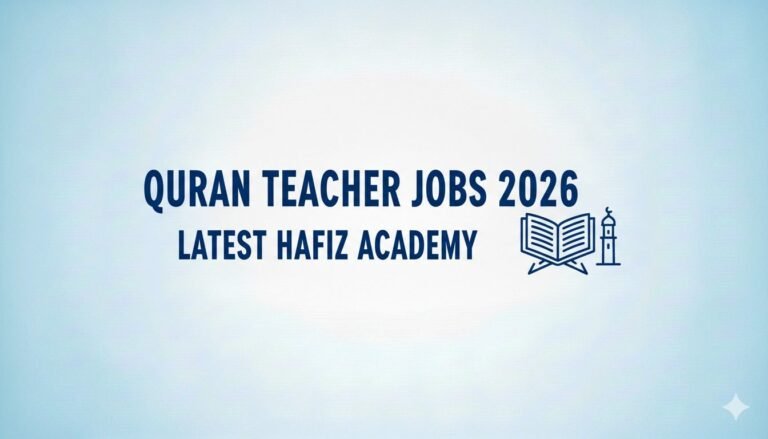 Quran Teacher Jobs 2026 Latest Hafiz Academy