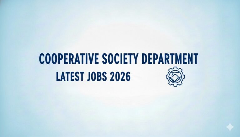Cooperative Society Department Latest Jobs 2026