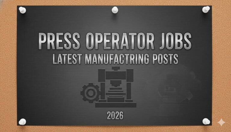 Press Operator Jobs Latest Manufacturing Posts 2026