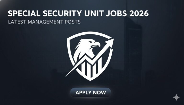 Special Security Unit Jobs 2026 Latest Management Posts