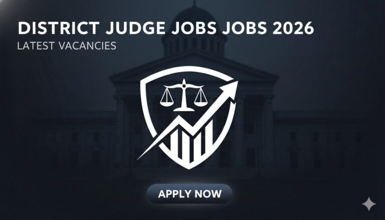 District Judge Jobs 2026 Latest Vacancies