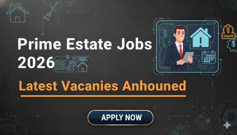 Prime Estate Jobs 2026 Latest Vacancies Announced