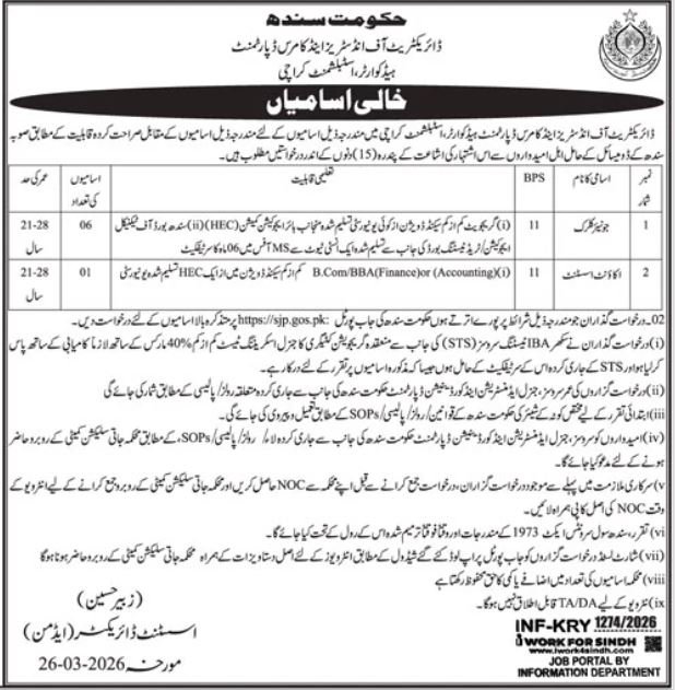 Industries Department Jobs 2026 Prime Management Roles