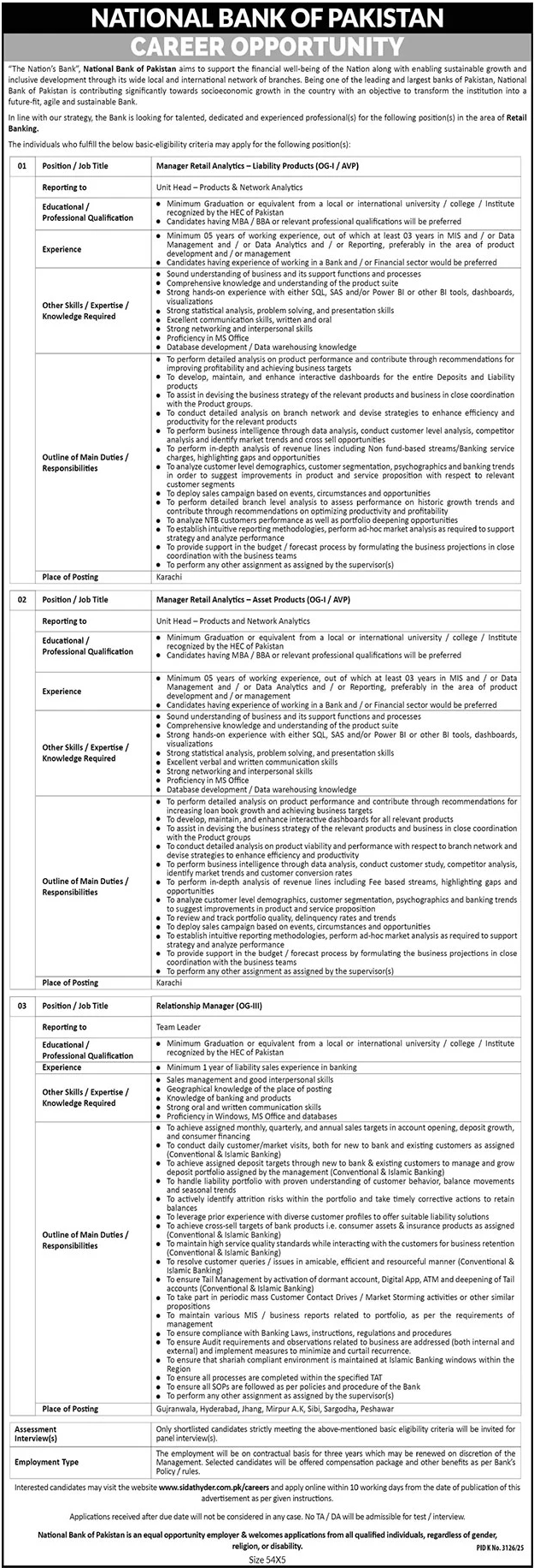 National Bank Jobs 2026 Exciting Management Roles 