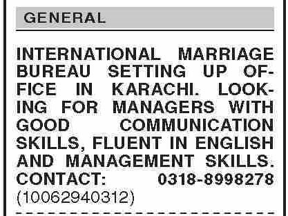 Marriage Bureau Jobs Latest Manager Roles 2026