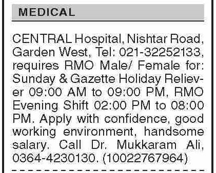 Doctor Jobs Apply City Central Hospital Openings