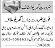 Latest House Staff Jobs 2026 Urgent Hiring