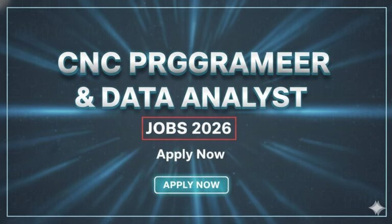 CNC Programmer & Data Analyst Jobs 2026 Apply now