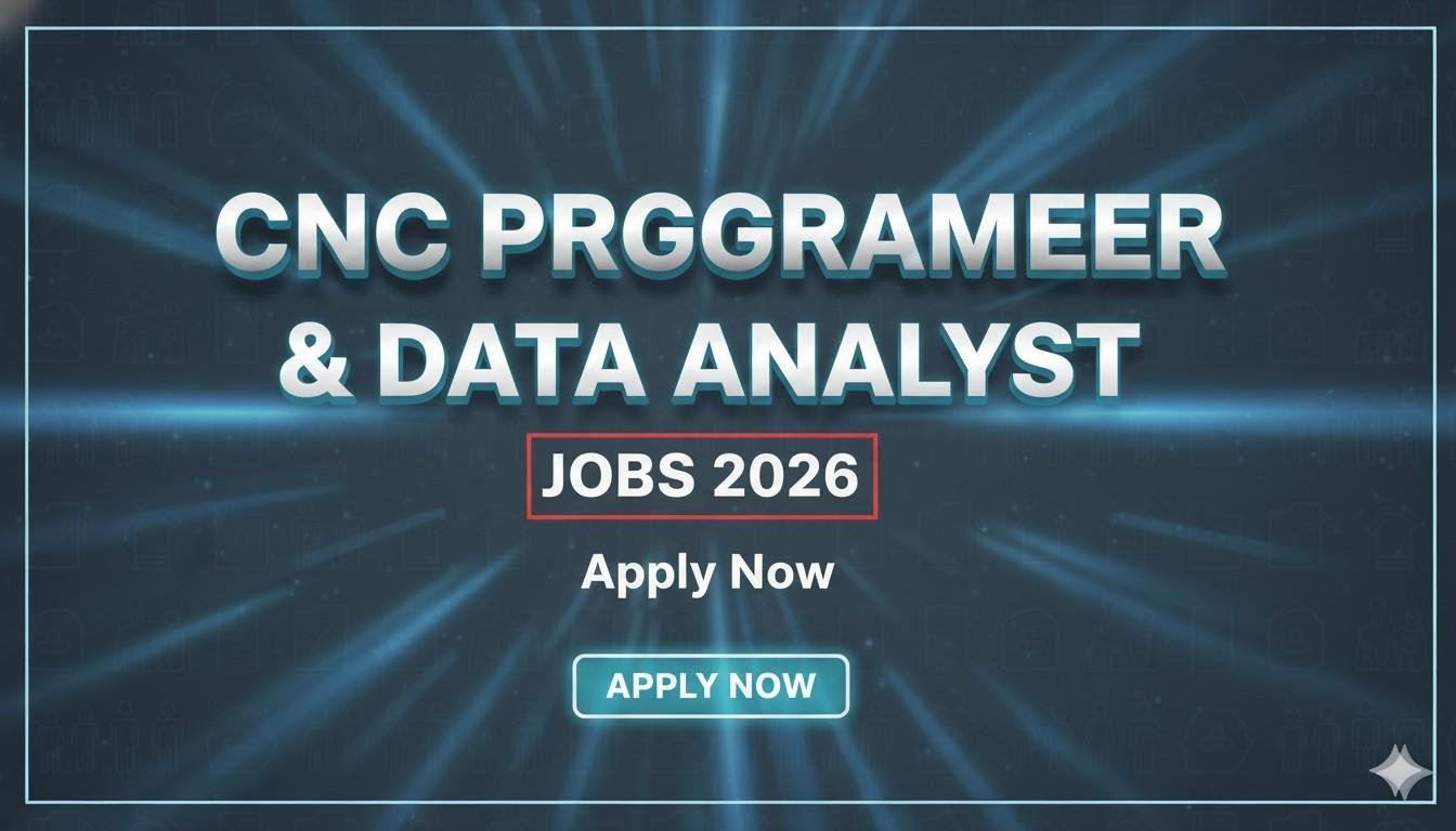 CNC Programmer & Data Analyst Jobs 2026 Apply now
