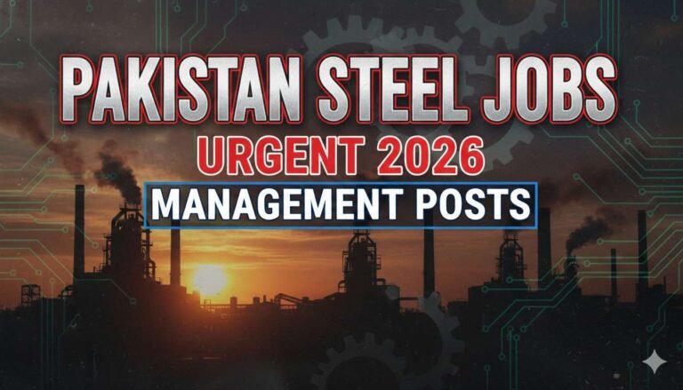 Pakistan Steel Jobs Urgent 2026 Management Posts