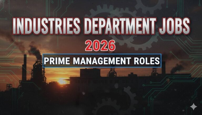 Industries Department Jobs 2026 Management Apply now