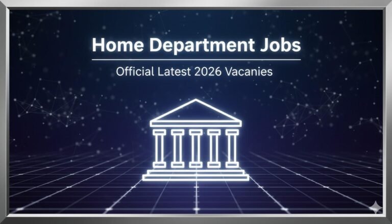 Home Department Jobs Official 2026 Vacancies