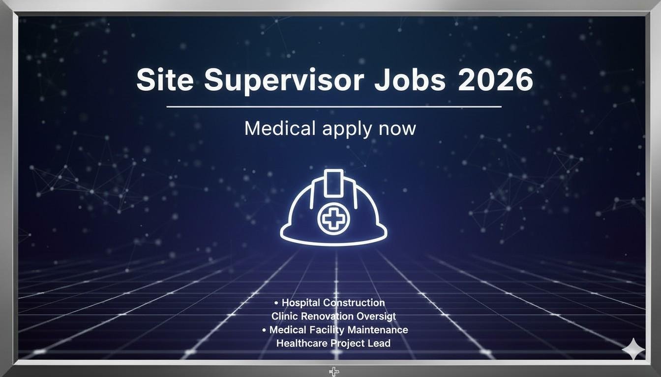 Site Supervisor Jobs 2026 Medical apply now