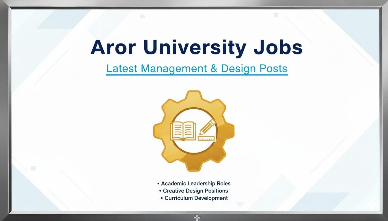 Aror University Jobs Latest Management & Design Posts