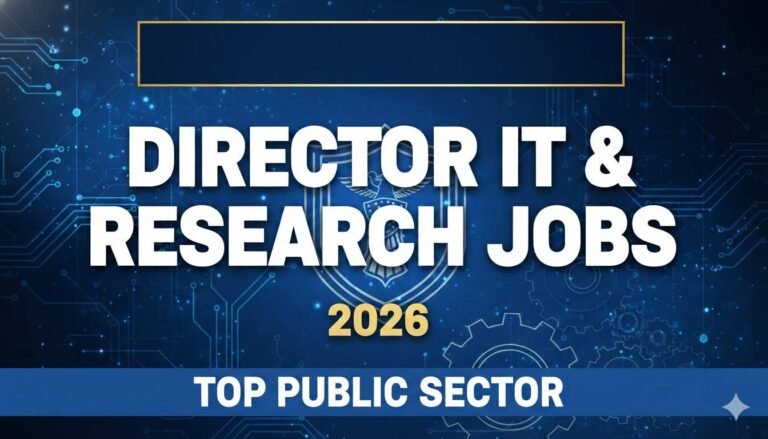 Director IT & Research Jobs 2026 Top Public Sector