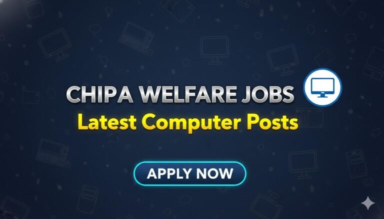 Chhipa Welfare Jobs 2026 Latest Openings