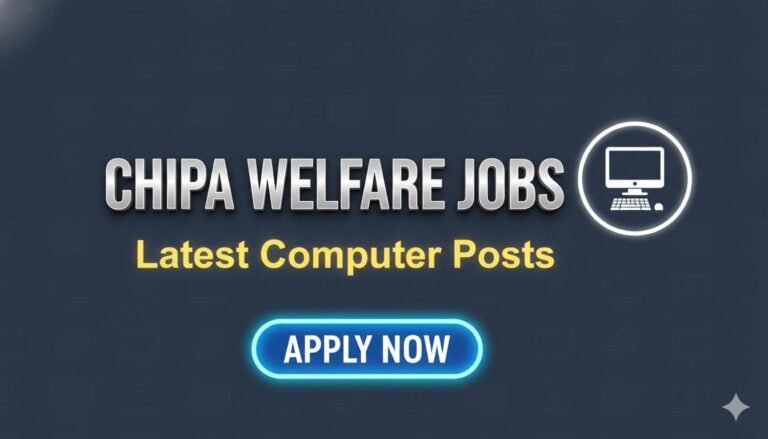 Chhipa Welfare Jobs Latest Computer Posts