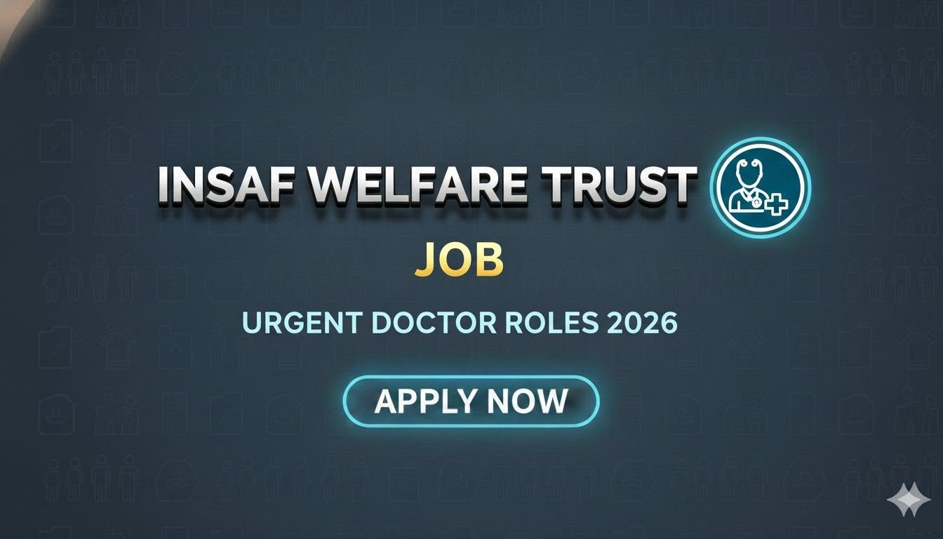 Insaf Welfare Trust Jobs Urgent Doctor Roles 2026