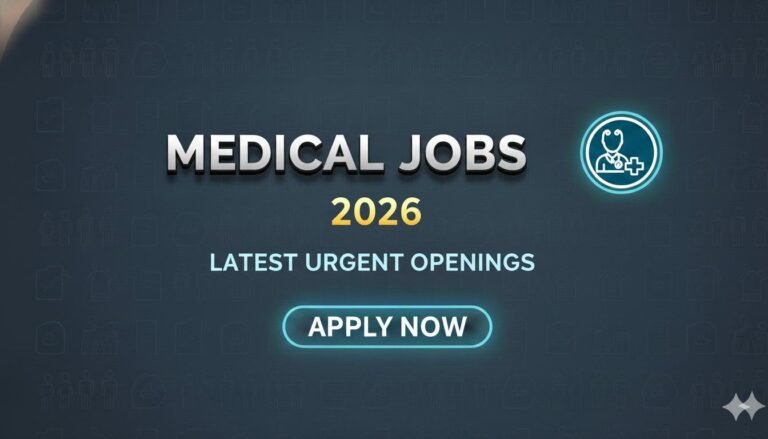 Medical Jobs 2026 Latest Urgent Openings