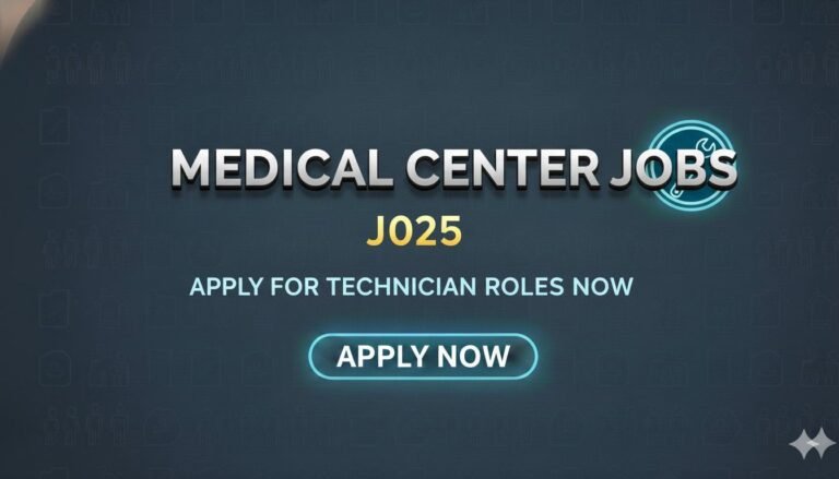 Medical Center Jobs Apply for Technician Roles Now