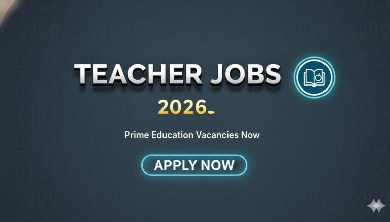 Teacher Jobs 2026 Prime Education Vacancies Now