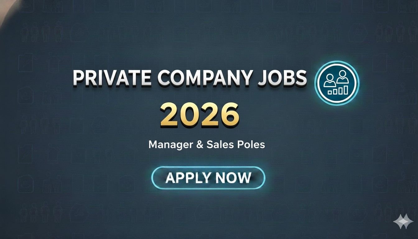 Private Company Jobs 2026 Manager & Sales Roles