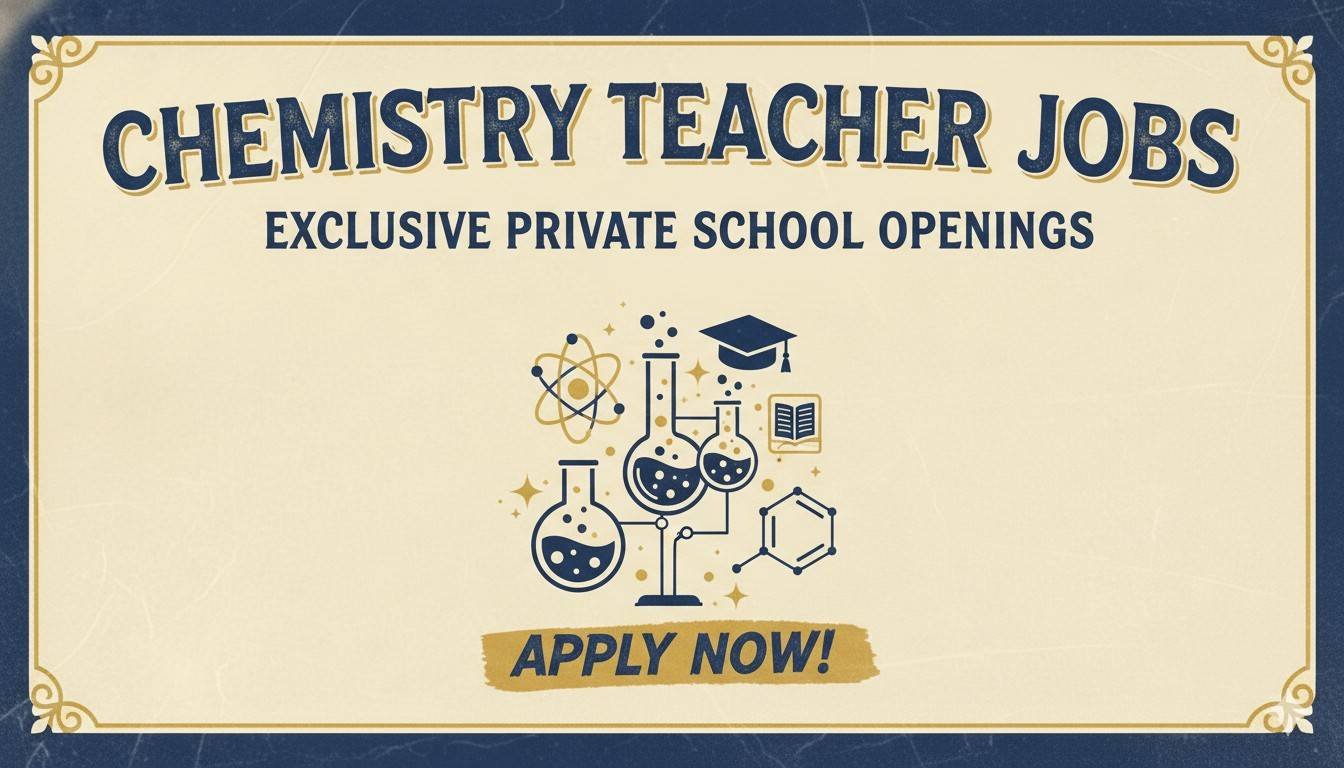 Chemistry Teacher Jobs Exclusive Private School Openings