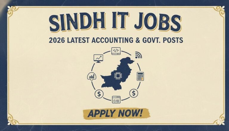 Sindh IT Jobs 2026 Latest Accounting & Govt. Posts