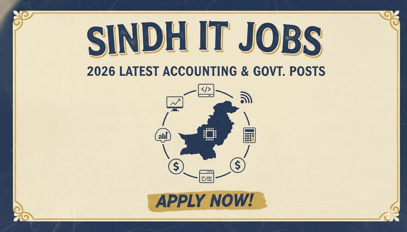 Sindh IT Jobs 2026 Latest Accounting & Govt. Posts