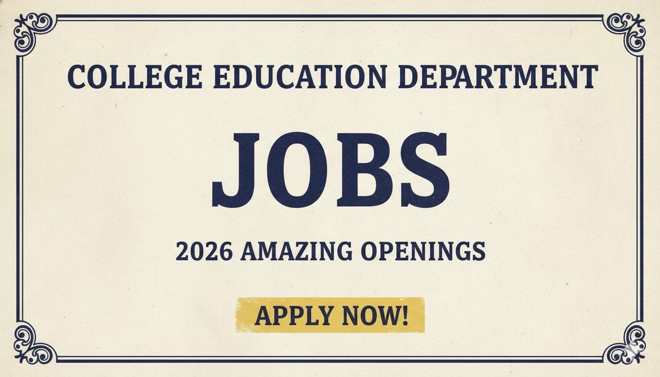 College Education Department Jobs 2026 Amazing Openings