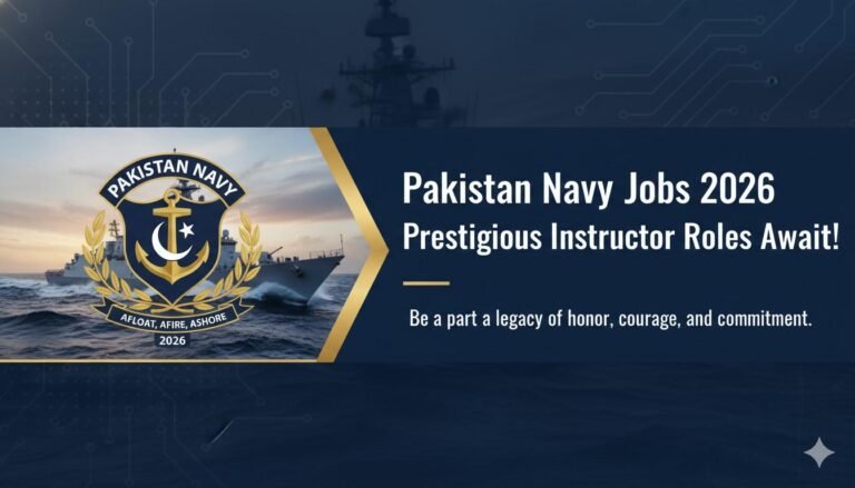 Pakistan Navy Jobs 2026 Prestigious Instructor Apply now