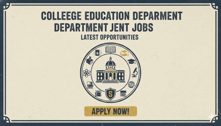 College Education Department Jobs Latest Opportunities